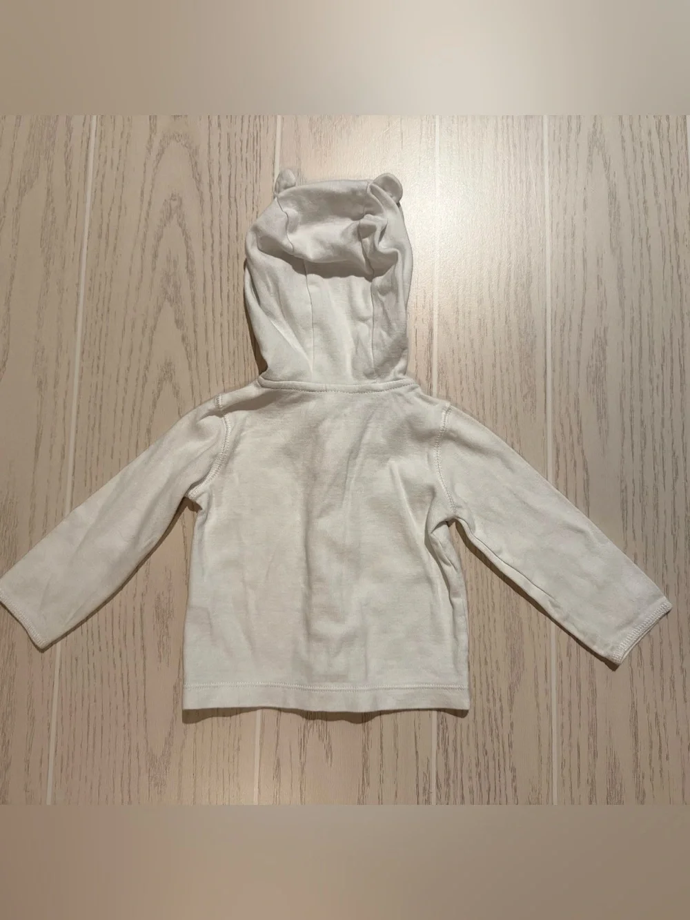 Carter’s Baby Girl 9M White Bear Ear Hooded Cardigan Sweater